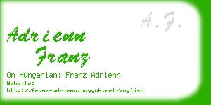 adrienn franz business card